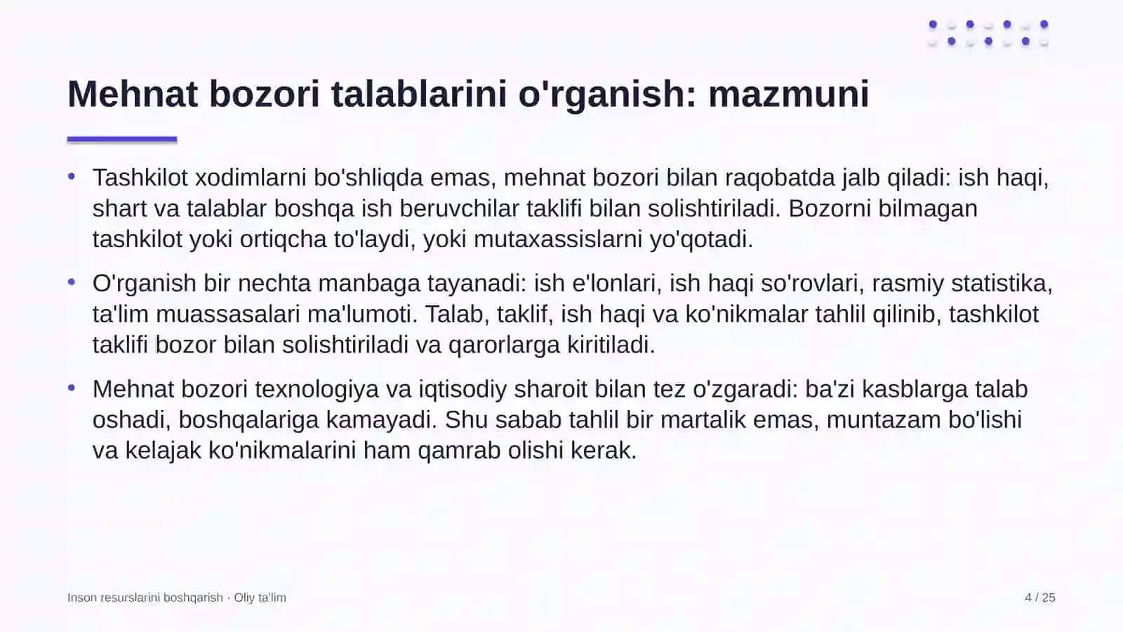 avtosalonlarda mehnat bozori talablarini o'rganish 3029 4