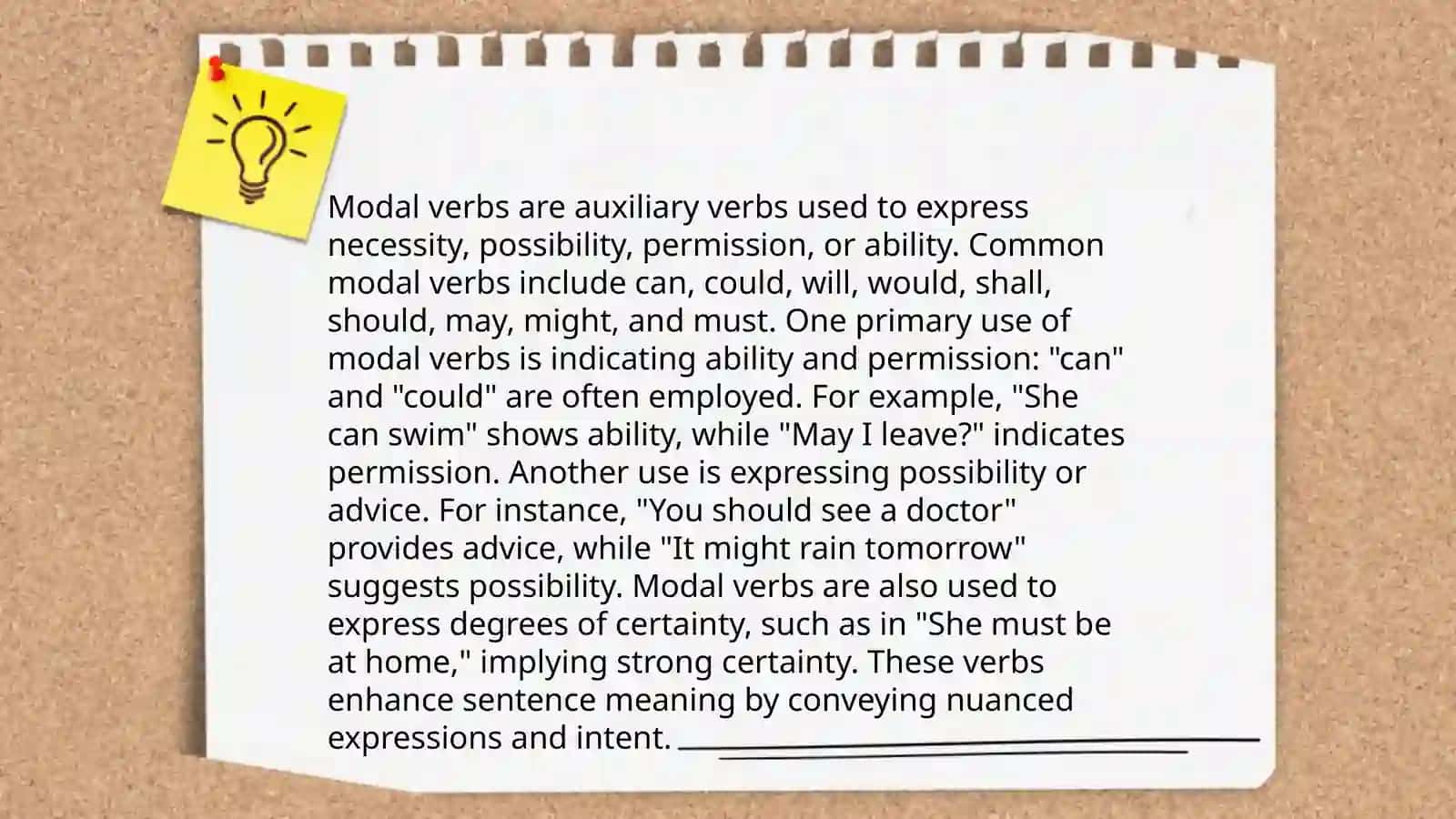 Modal verbs 4