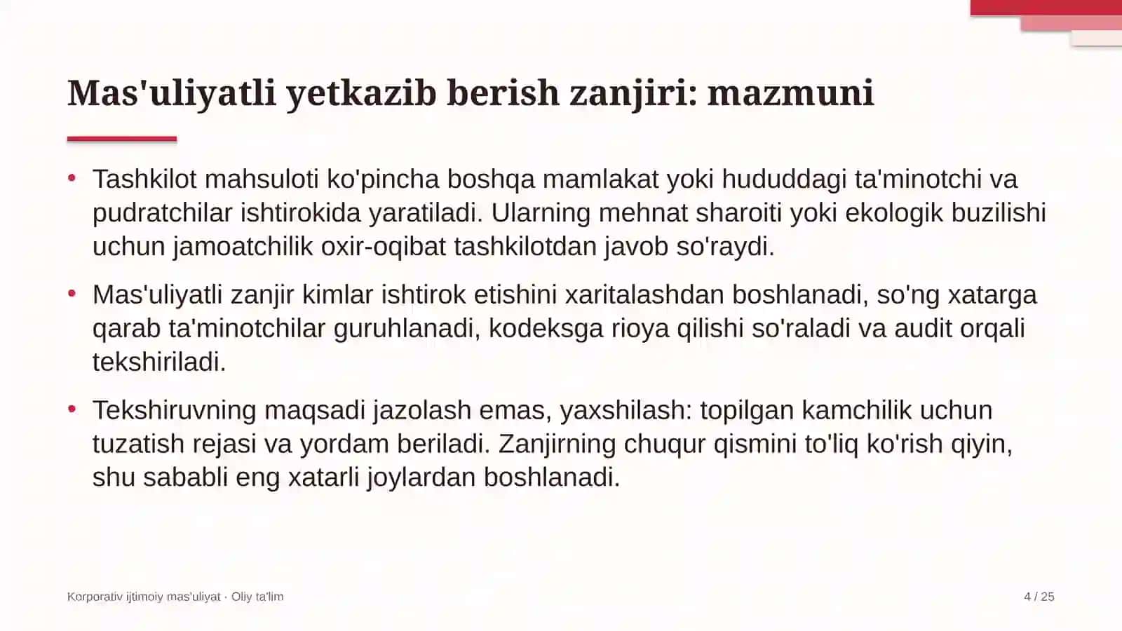 sug'orma dehqonchilikda mas'uliyatli yetkazib berish zanjirini shakllantirish 8220 4
