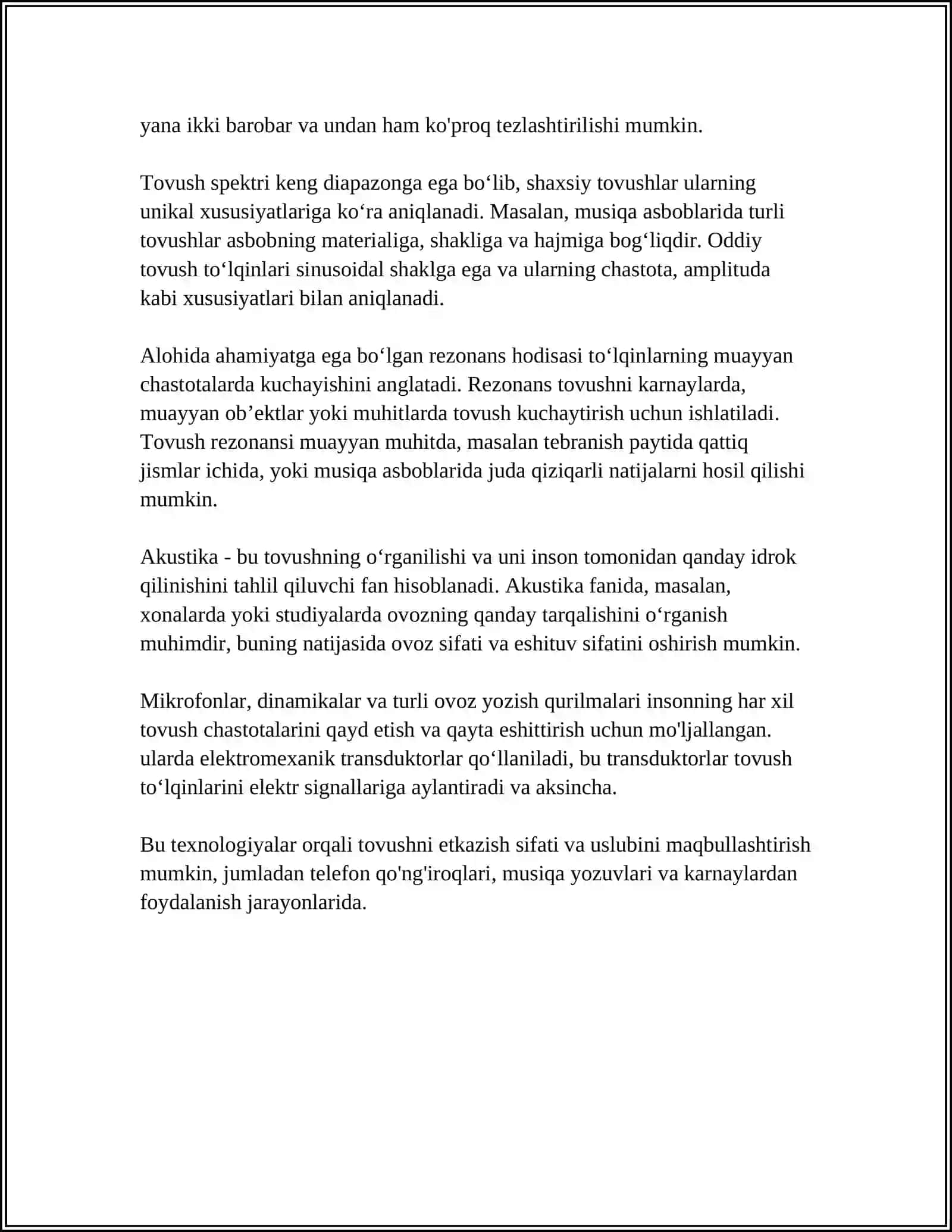 TOVUSH TO'LQINLARI VA ULARNING XARAKTERISTIKALARI 4