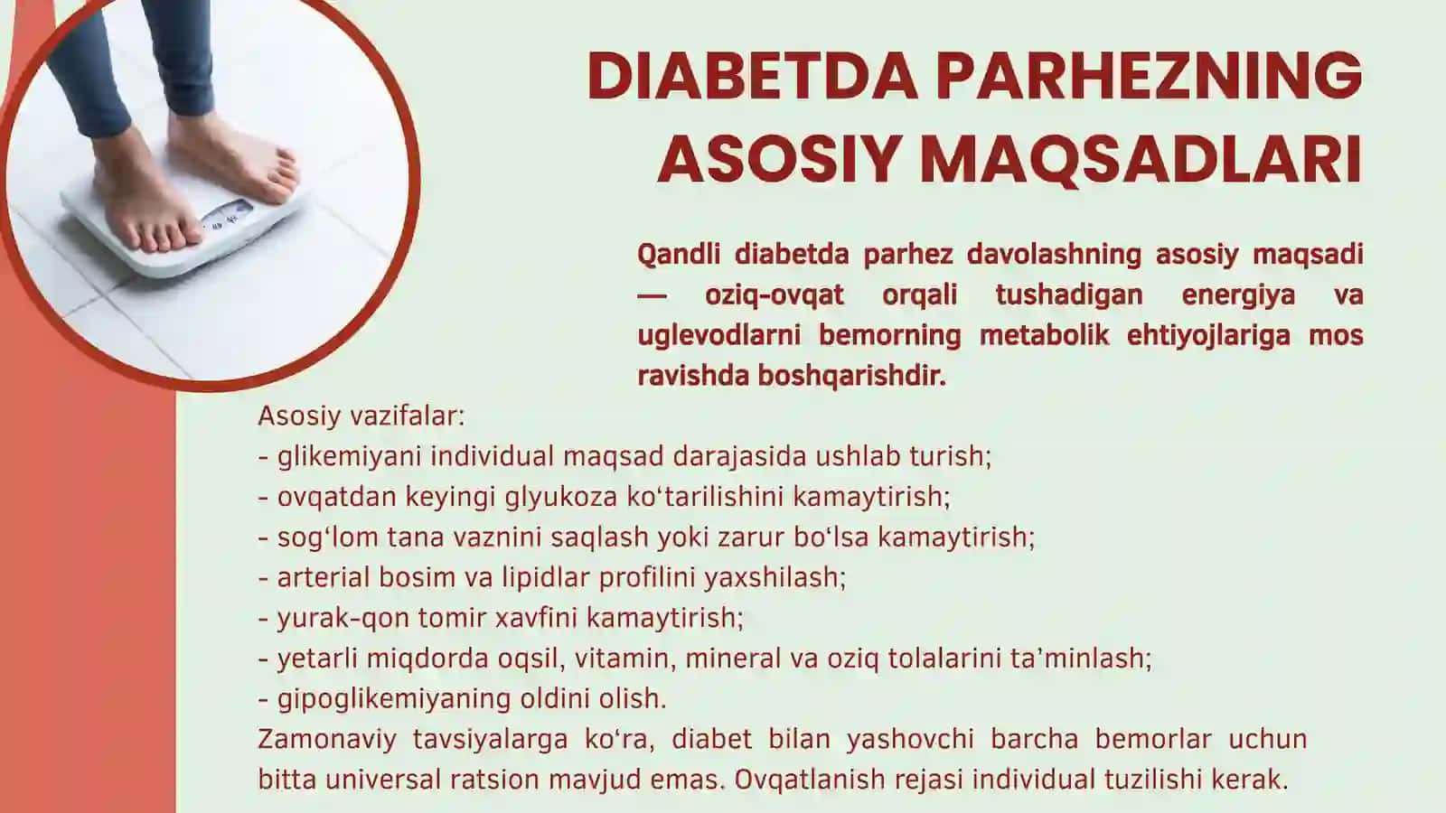 Qandli Diabetda parxez stoli 4