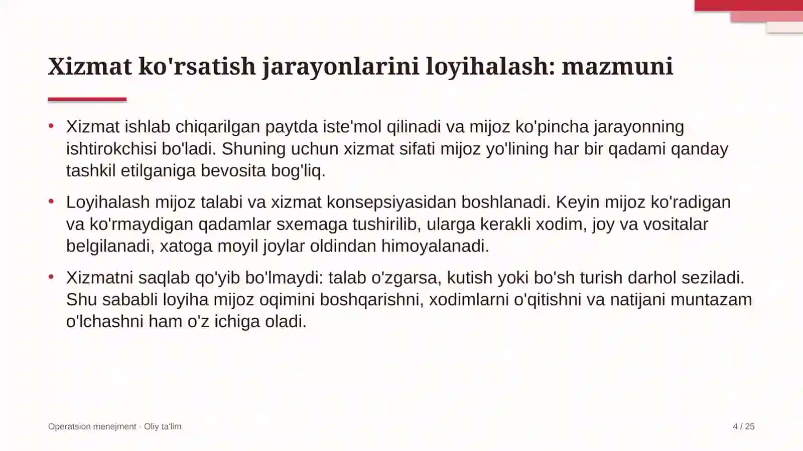 surishtiruv organlarida xizmat ko'rsatish jarayonlarini loyihalash 9852 4