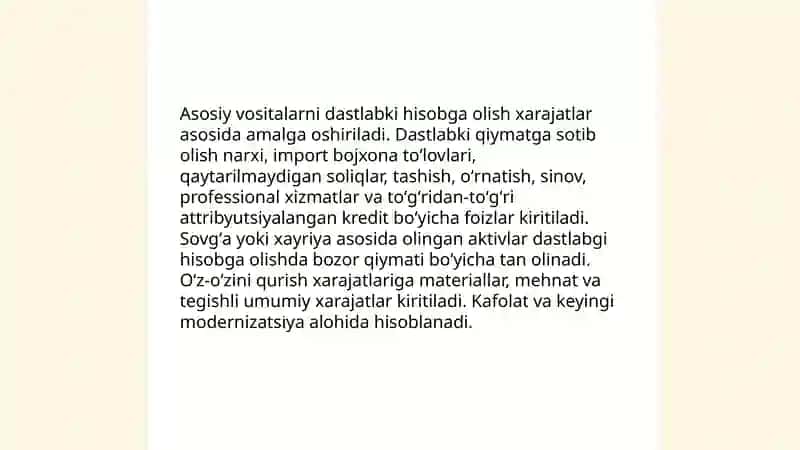 Asosiy vositalar hisobi 4