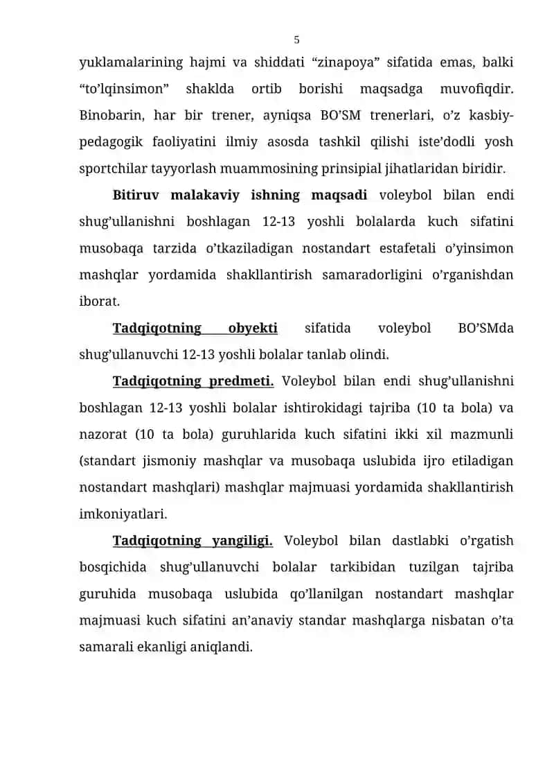 YOSH VOLEYBOLCHILARDA JISMONIY TAYYORGARLIK VA JISMONIY SIFATLARNI TARBIYALASH USULLARI 4