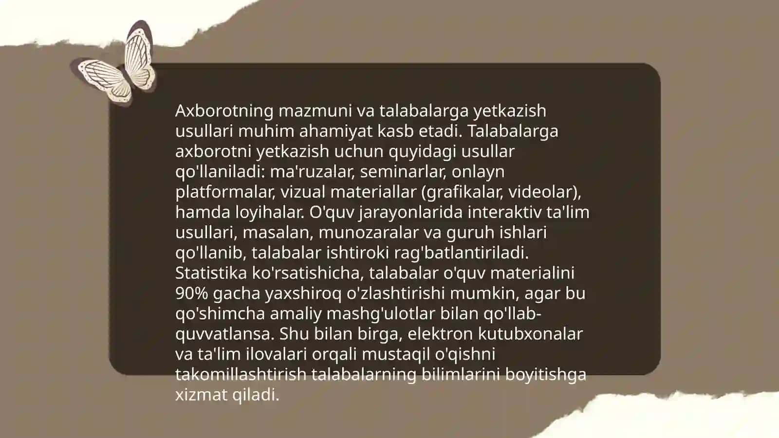 O'quv jarayoning mohiyati 4