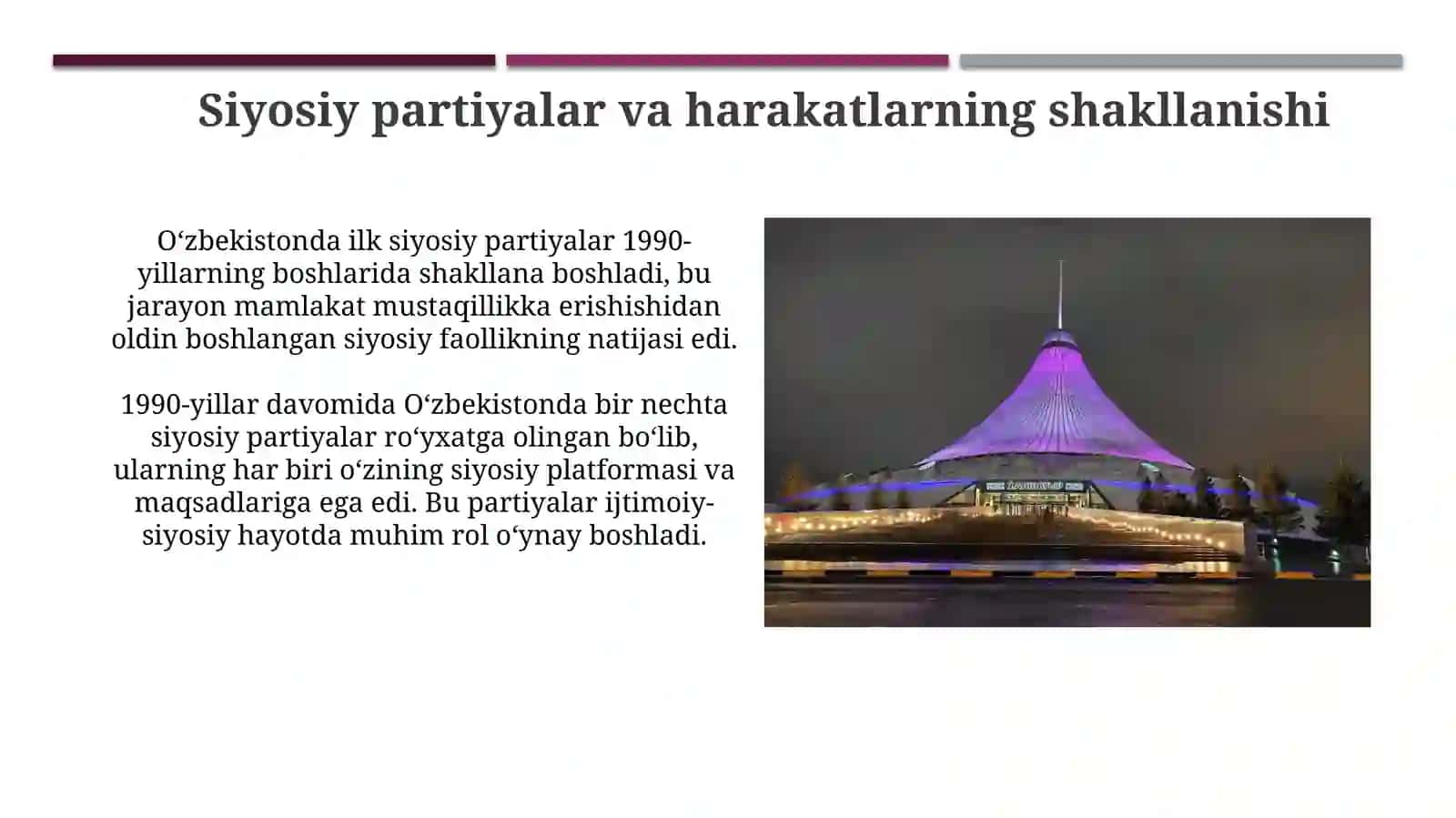 O'zbekistonda demokratik va fuqarolik jamiyatiasoslariningshakllanishi 4