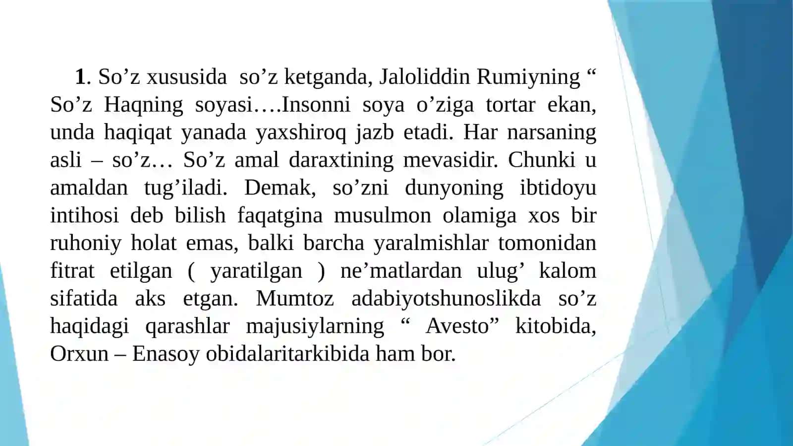 Badiiy so’z tabiati 4