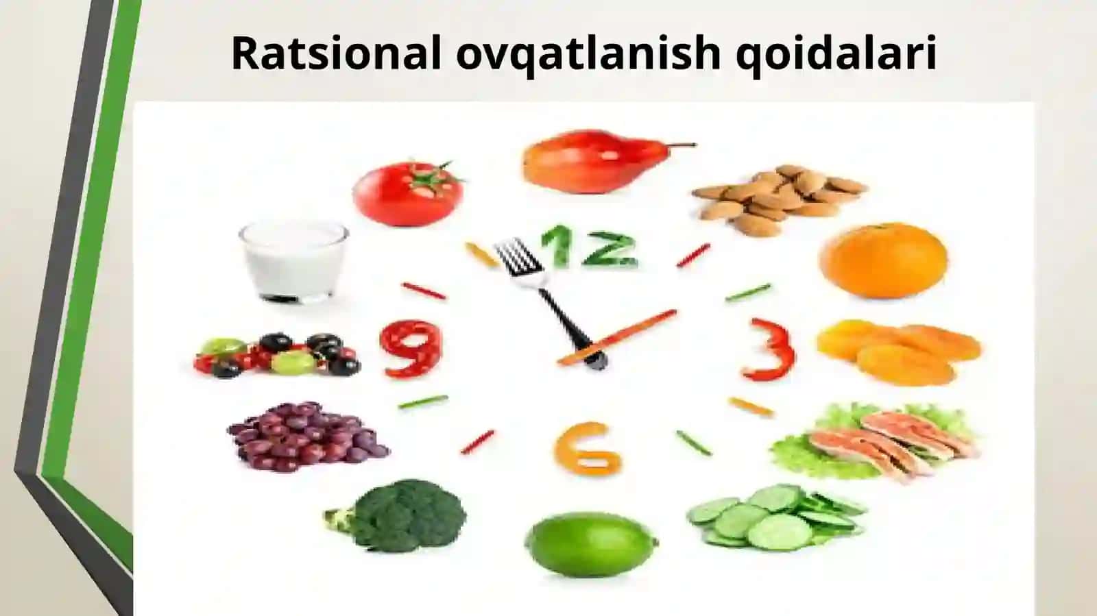 Ratsional ovqatlanish, kunlik ovqat ratsioni tuzish 4
