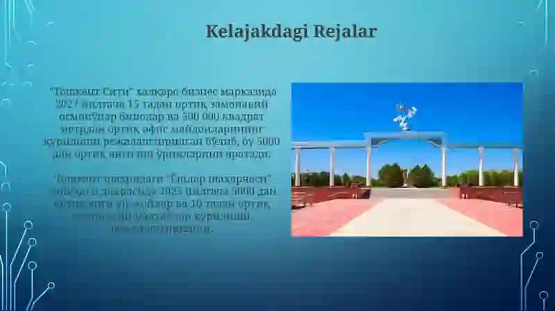 Toshkent: замонавий шаҳар 4