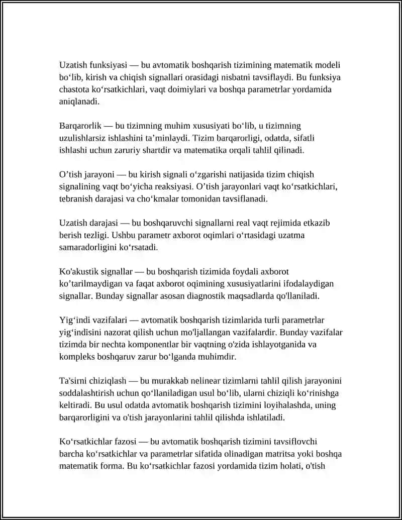 AVTOMATIK BOSHQARISH PRINSPLARI 4