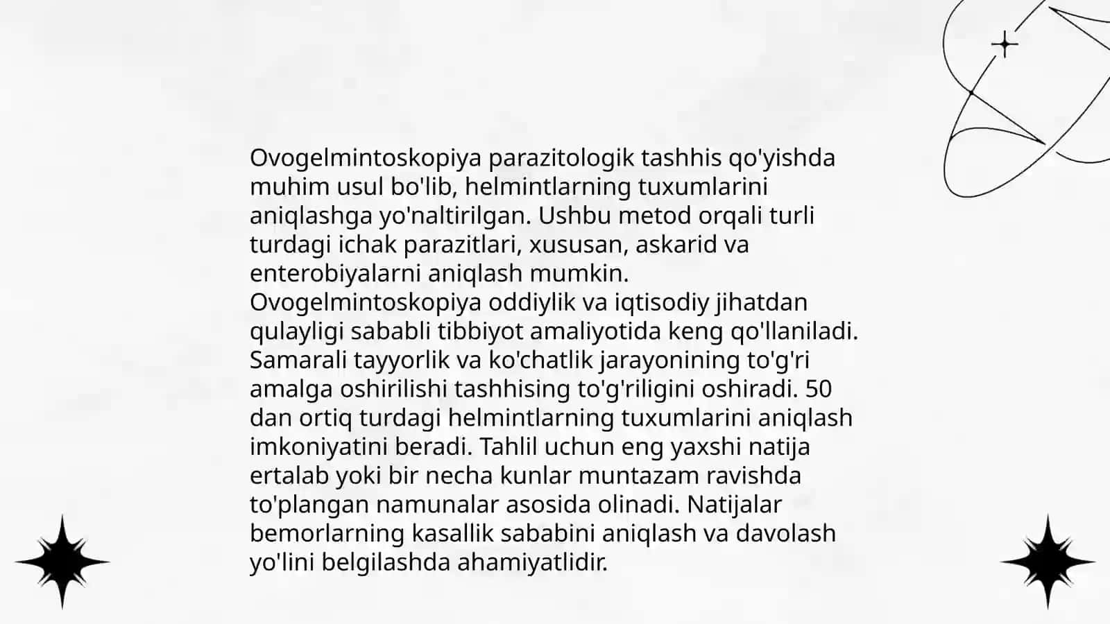 Ovogelmitoskopiya va gelmintoskopiya 4