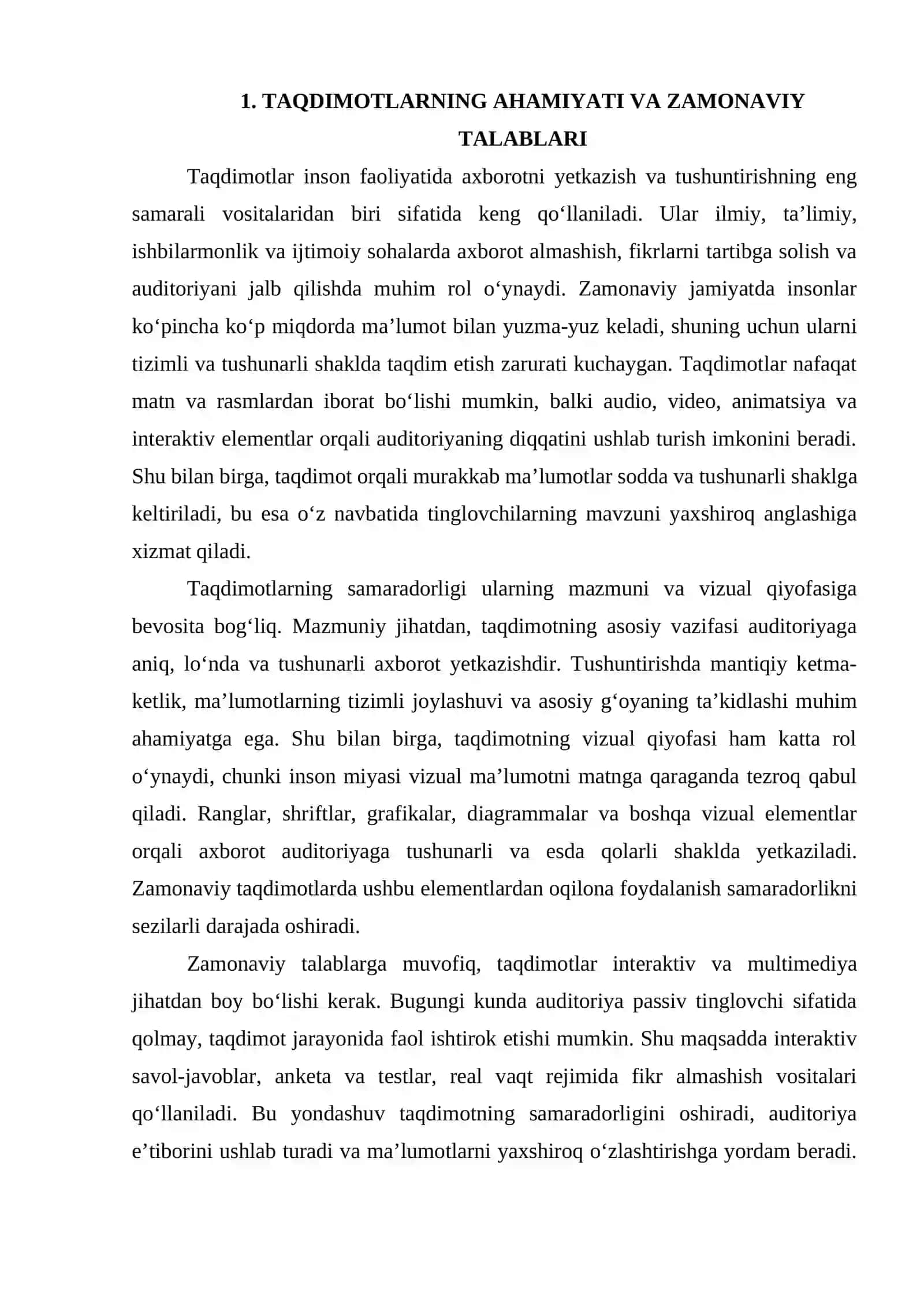 TAQDIMOTLARNI ISHLAB CHIQISHNING ZAMONAVIY VOSITALARI 4