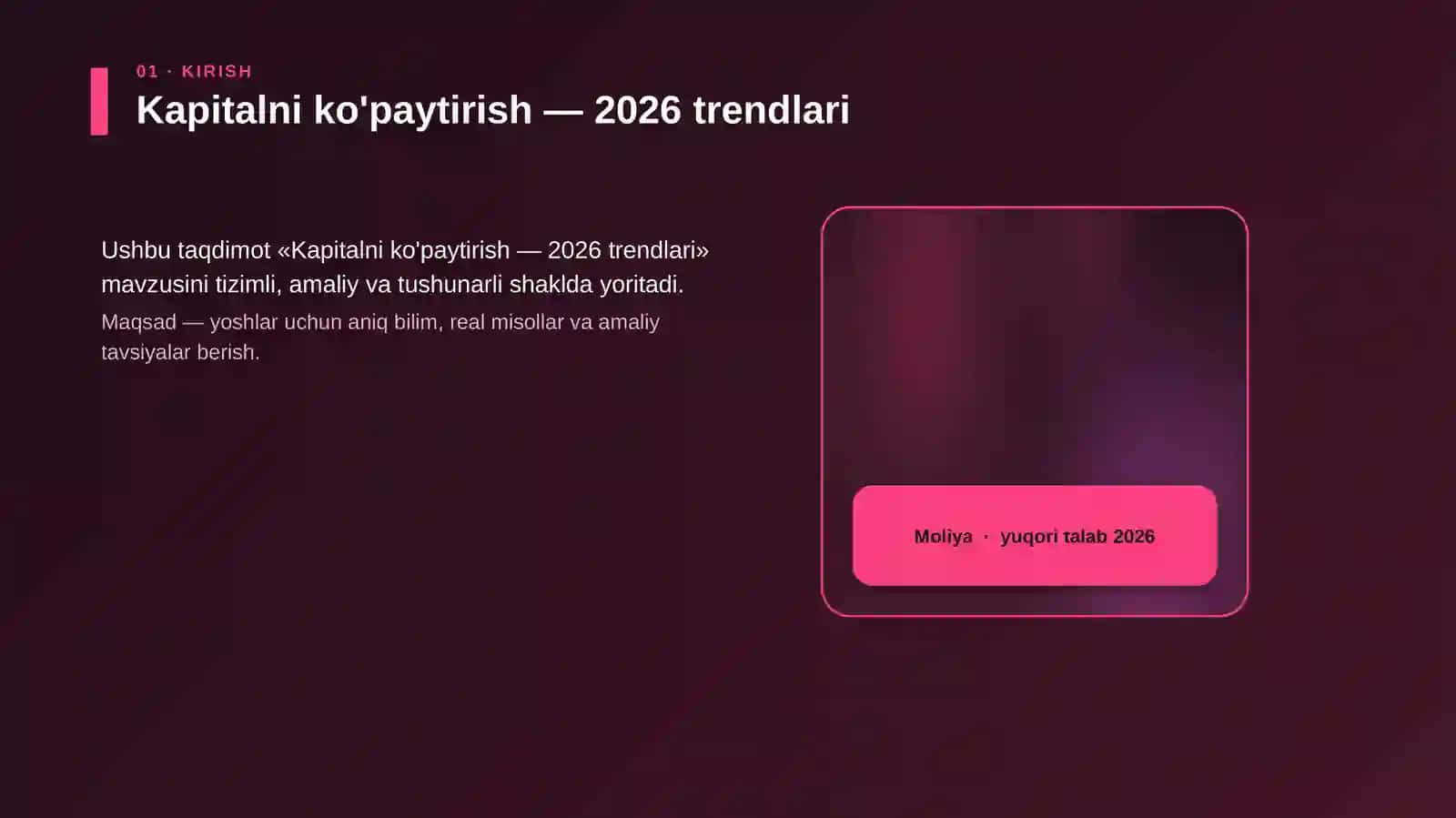 Kapitalni ko'paytirish — 2026 trendlari 4
