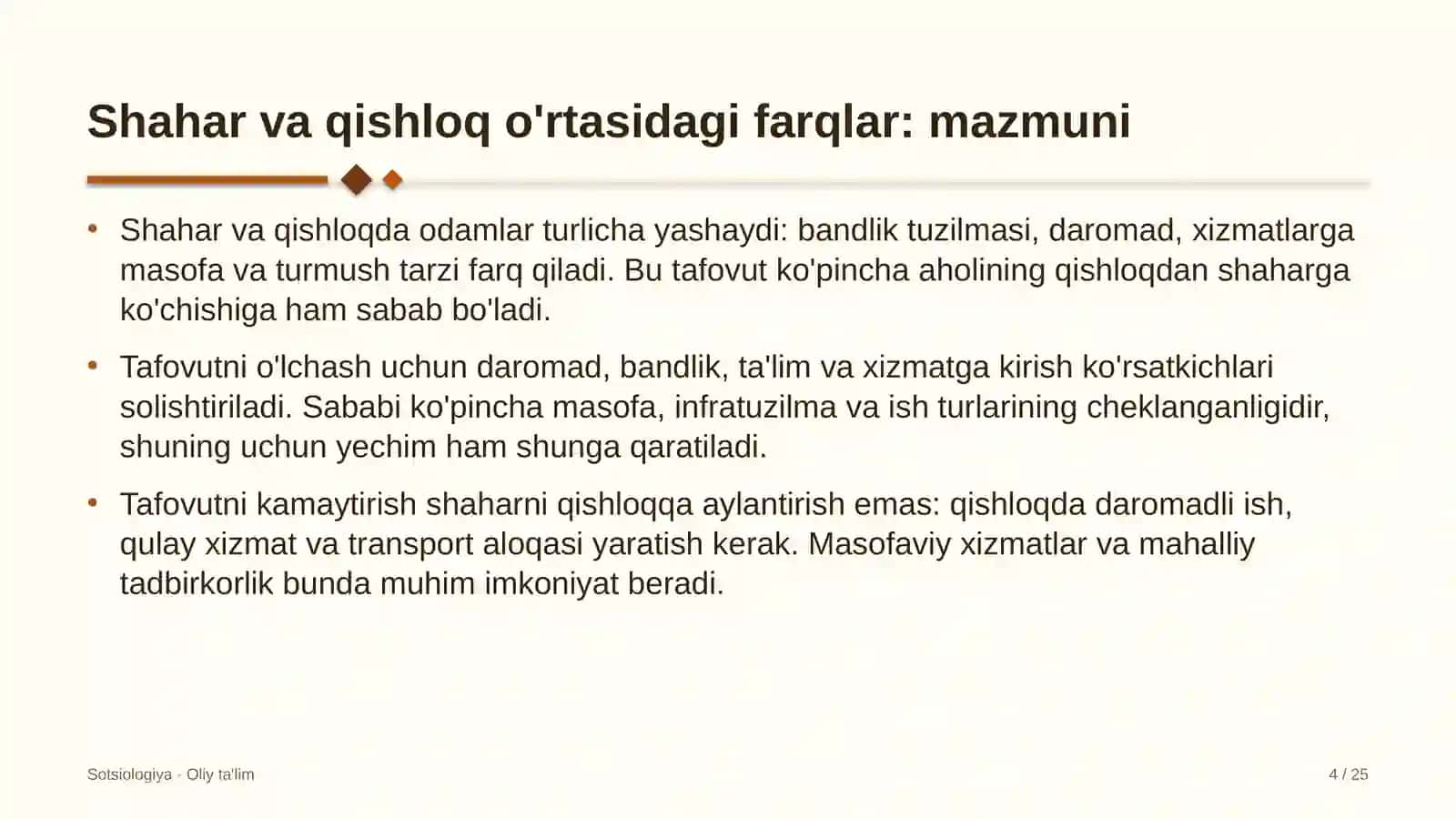 suzish havzalarida shahar va qishloq o'rtasidagi farqlar 3645 4