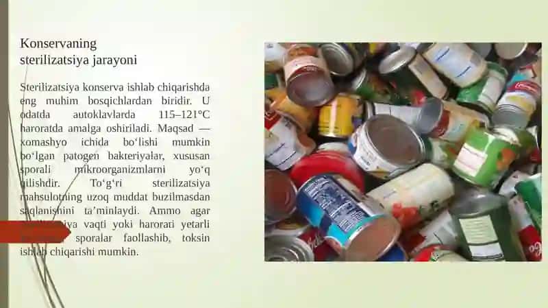 Konservamahsulotlarida Clostridium turining xavfi 4