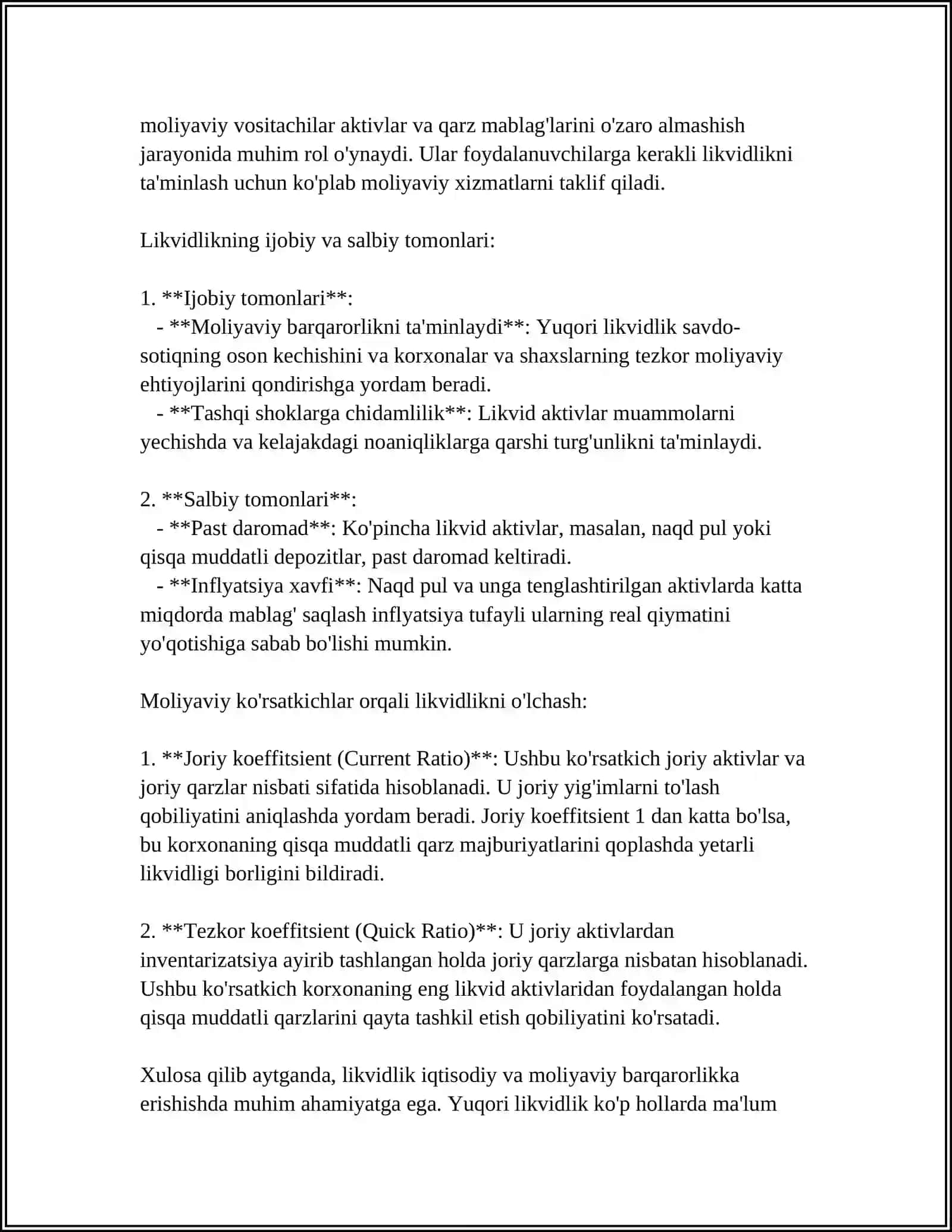 LIKVIDLIK AVZALIK NAZARIYASI 4