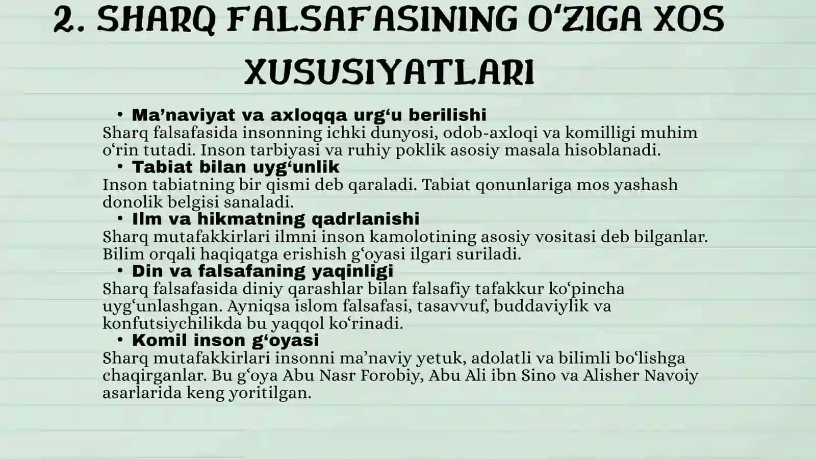 FALSAFANING MOHIYATIGA OID SHARQ VA GʻARB MUTAFFAKIRLARINI TA’RIFLARINI TASNIFLASH 4