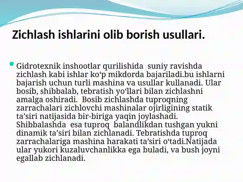 Zichlagichlar ishunumdorligi 4