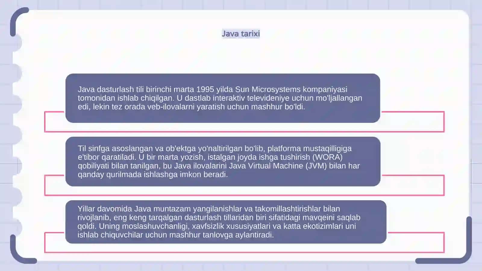 Java dasturlash tili 4