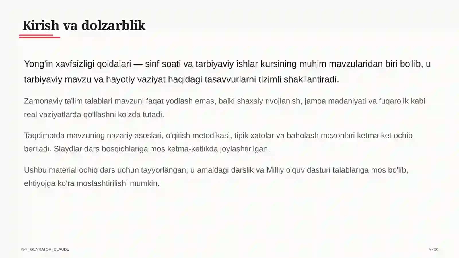 Yong'in xavfsizligi qoidalari 4
