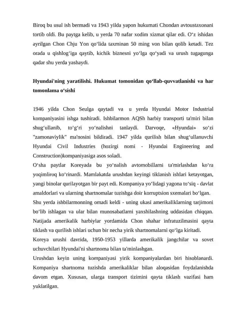 Hyundai asoschisi Chon Chju Yonning hayot yo‘li 4
