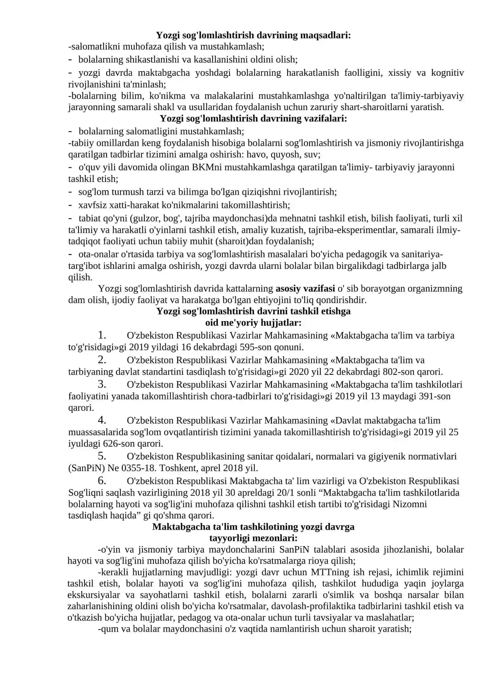 Yozgi bolalarni sog'lomlashtirish metodlari 4