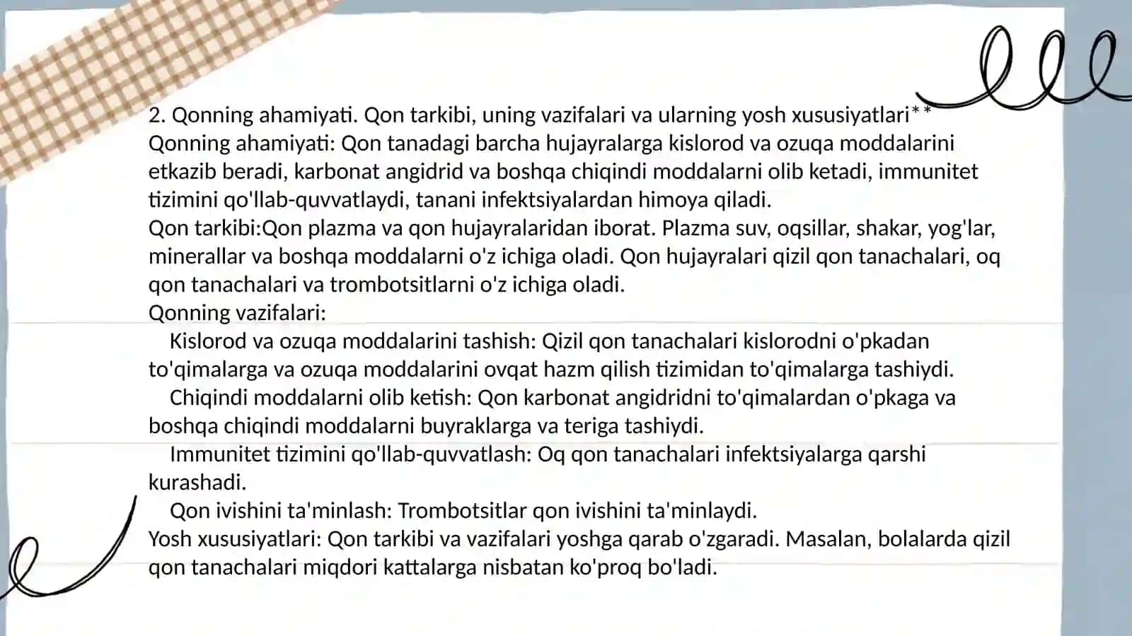 Qon aylanishining ahamiyati 4