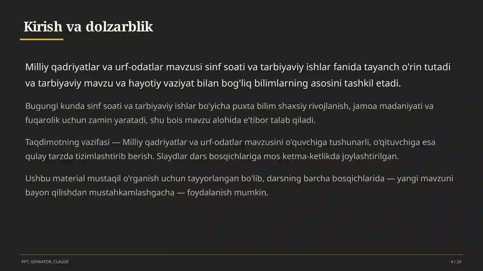 Milliy qadriyatlar va urf-odatlar 4
