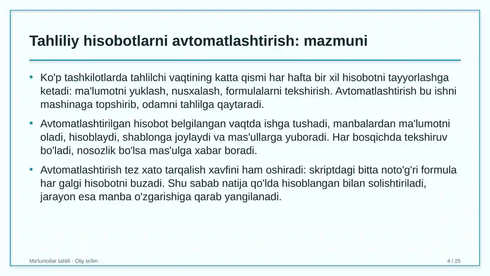Yer osti gaz omborlarida tahliliy hisobotlarni avtomatlashtirish 4
