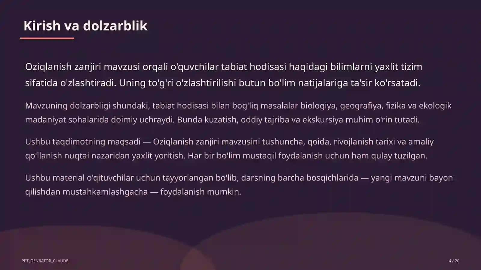 Oziqlanish zanjiri (3-sinf) 4