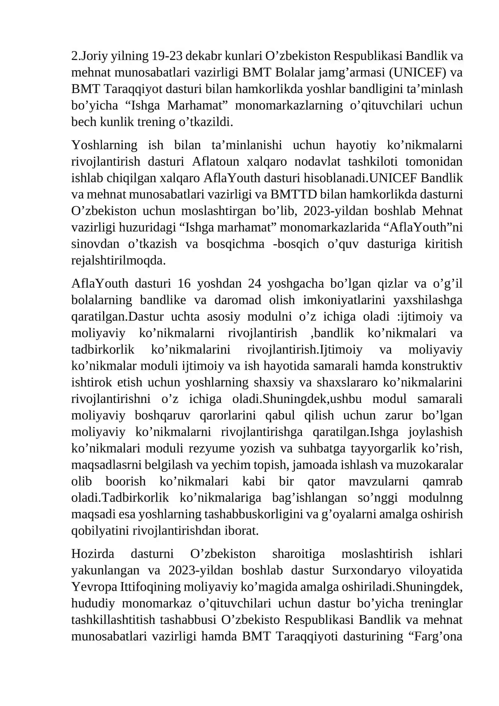 Ishga joylashish konikmalari 4