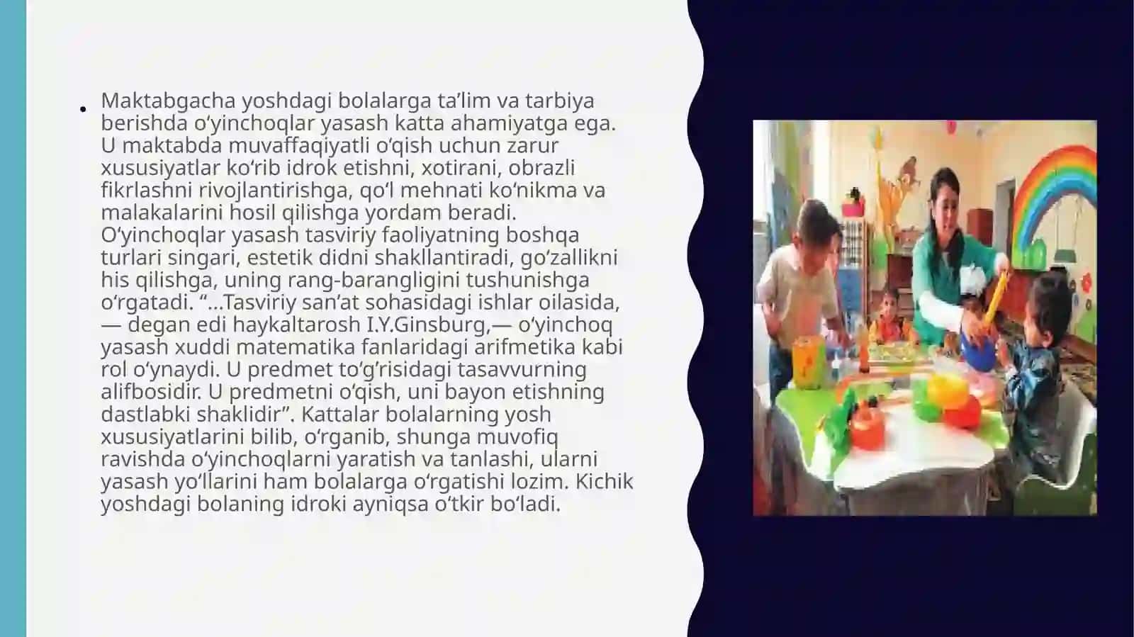 Maktabgacha ta'lim o'yinchoqlar yordamida so'zlab berishga o'rgatish metodikasi 4