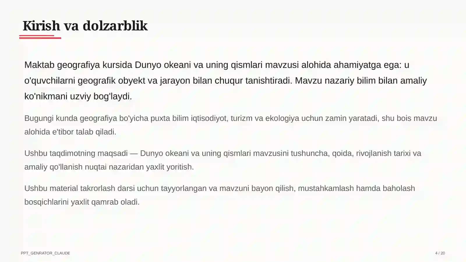 Dunyo okeani va uning qismlari (7-sinf) 4