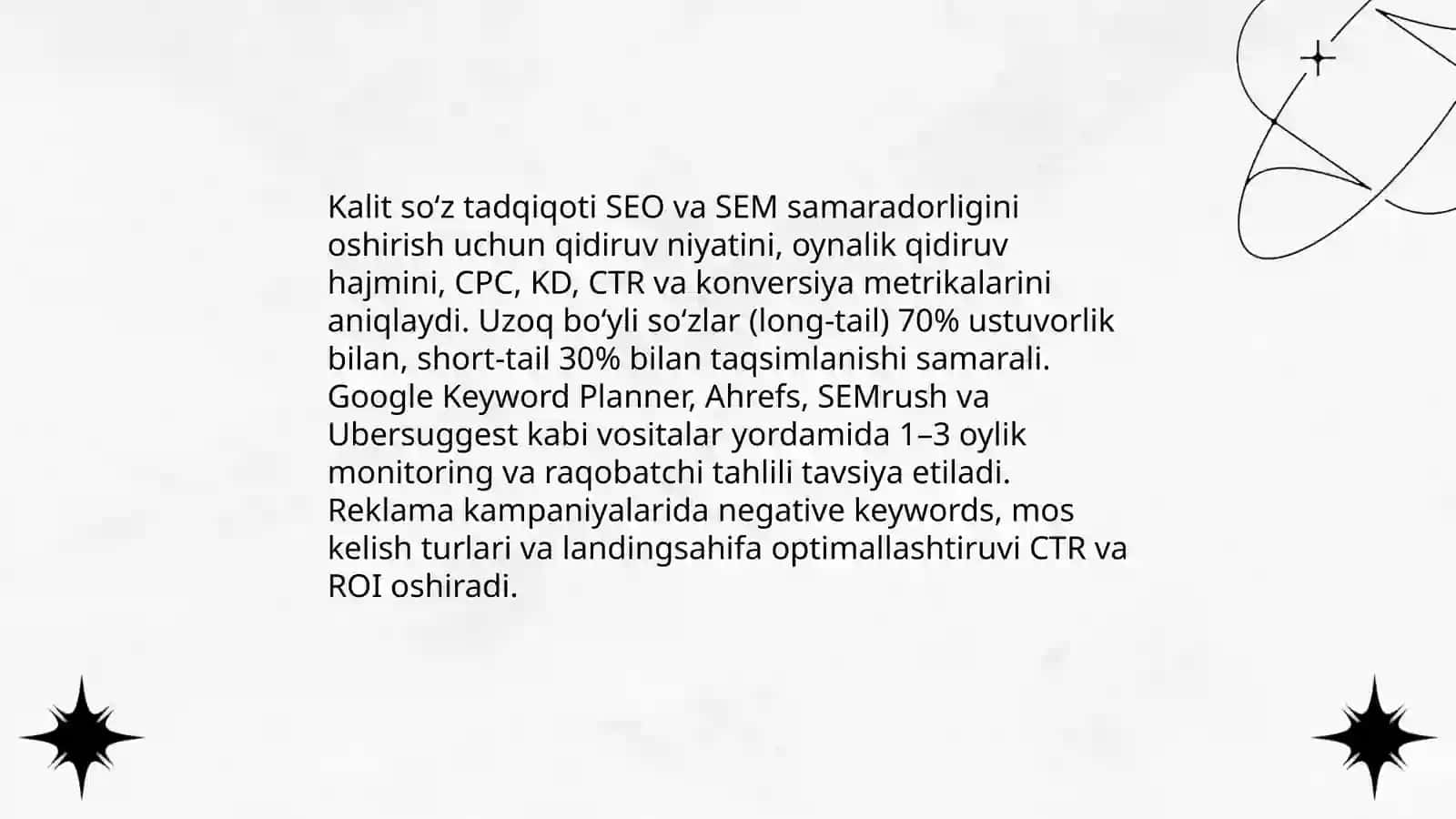 SEO va SEM strategiyalarining samaradorligi 4