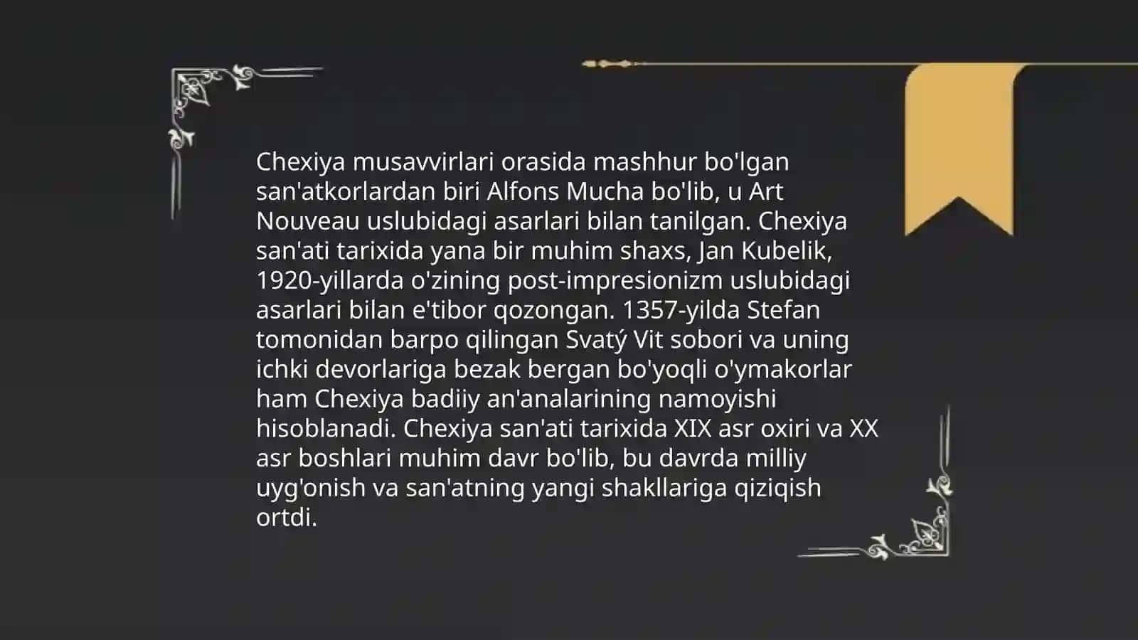 Chexiya sanati 4