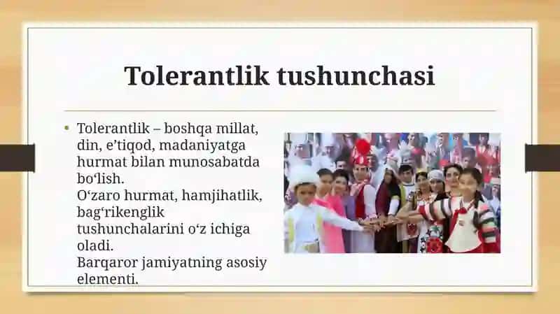 Oʻzbekistonda tolerantlik va millatlararo totuvlikni taʼminlashning tarixiy ildizlari va demokratik prinsiplari 4