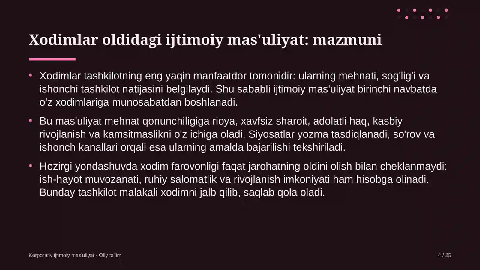 davlat xizmatlari markazlarida xodimlar oldidagi ijtimoiy mas'uliyatni amalga oshirish 2359 4
