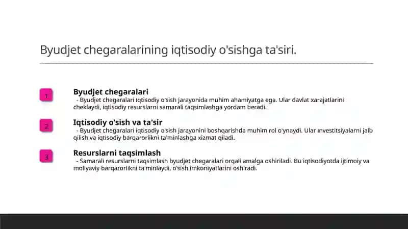 Byudjet chegaralari va ularning mohiyati 4