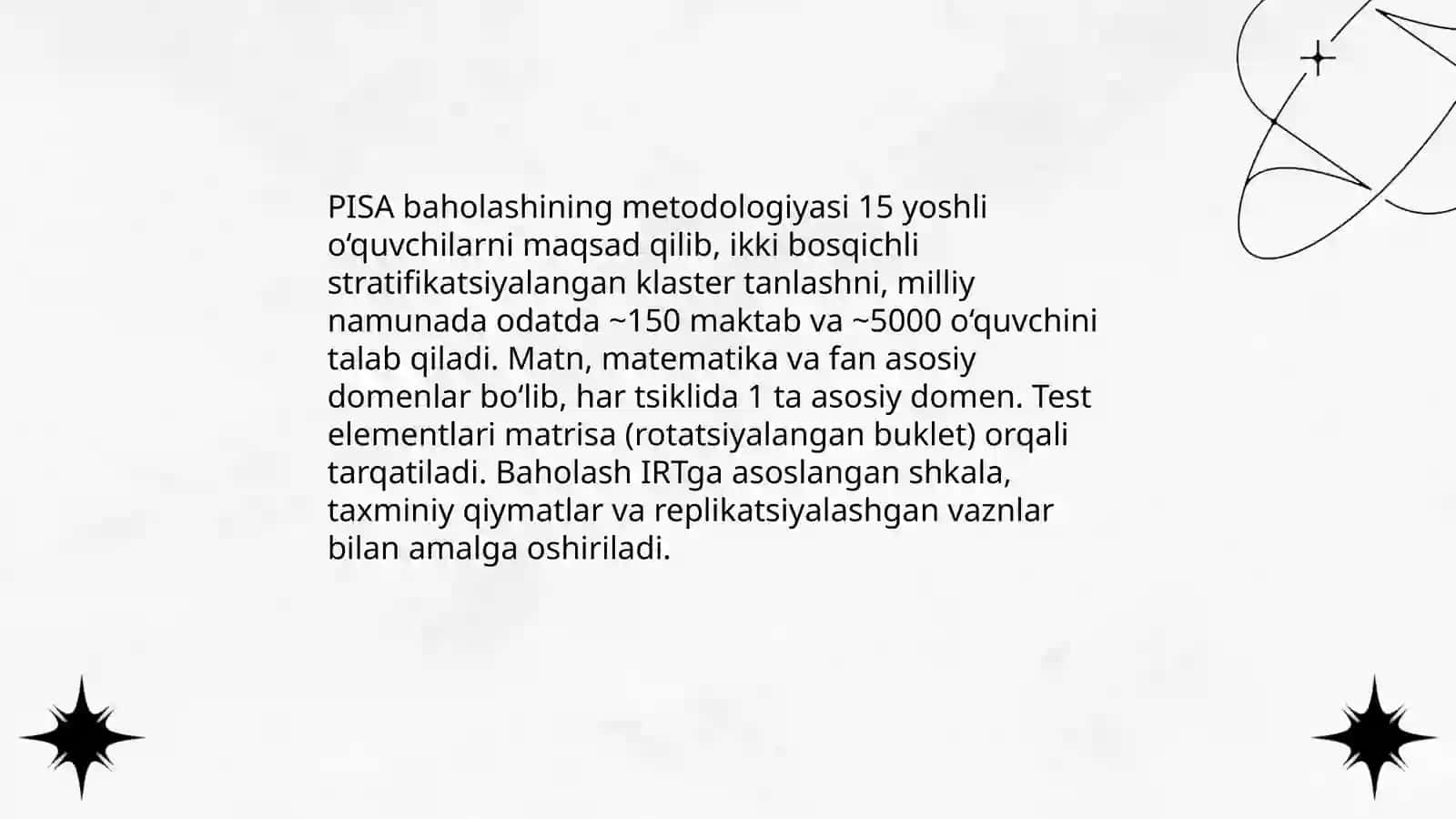 PISA da o‘quvchilarning bilim sifati monitoringi 4
