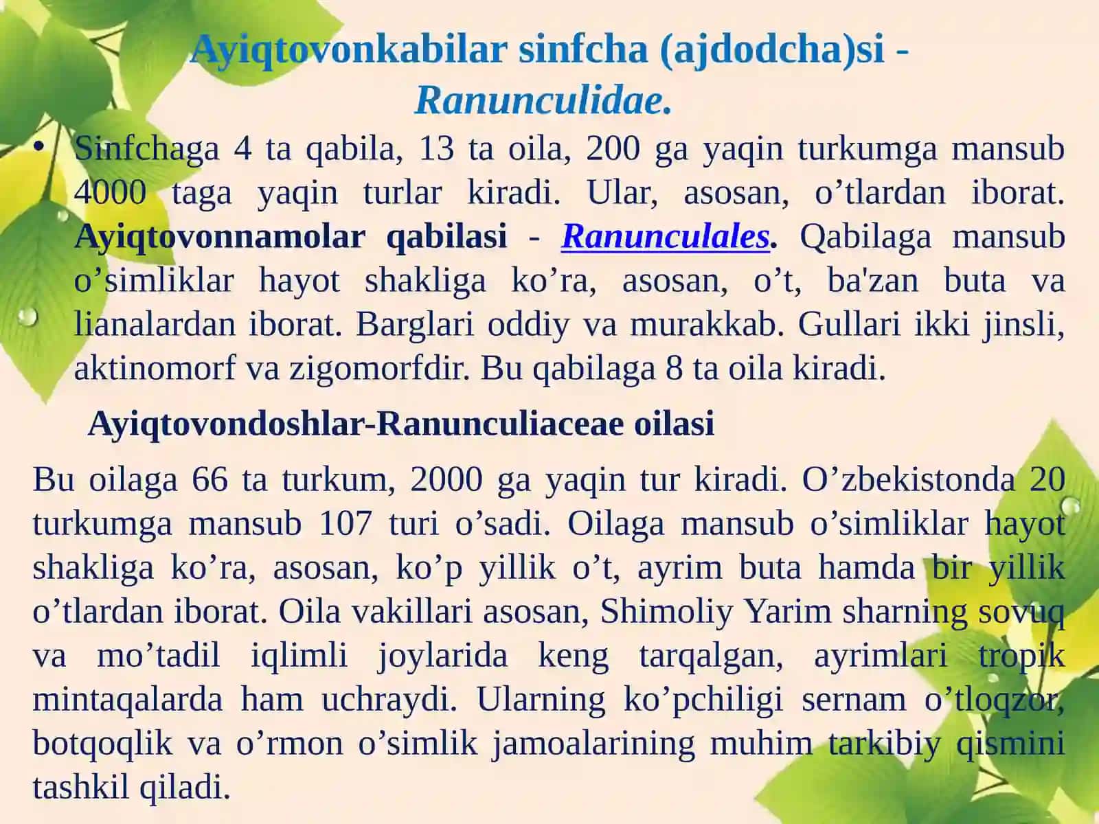 O’simlik Organlari 4