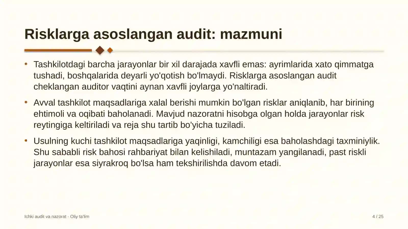 dezinfeksiya xizmatlarida risklarga asoslangan audit rejalashtirish 4235 4