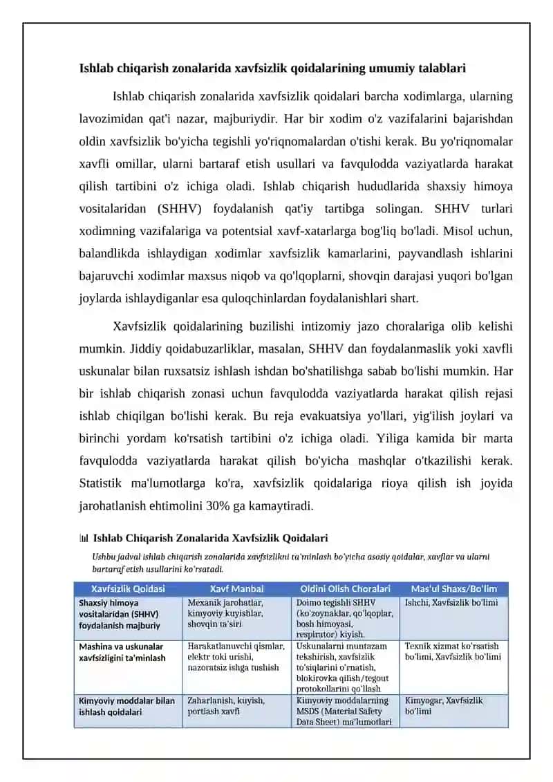 Ishlab chiqarish maydonlarida texnika xavfsizligi 4