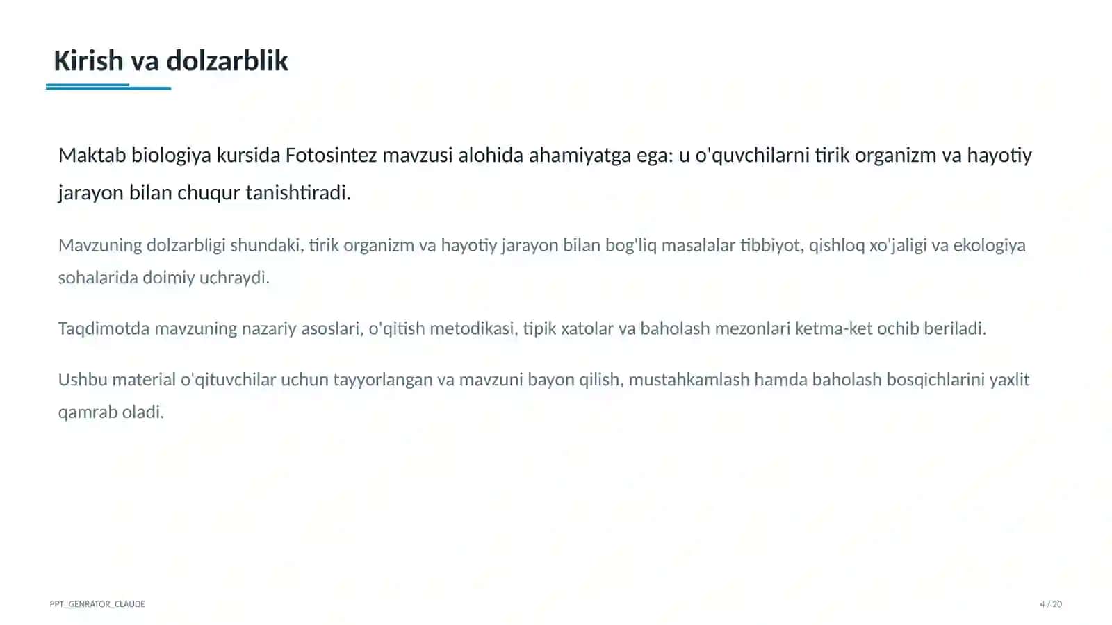 Fotosintez (5-sinf) 4
