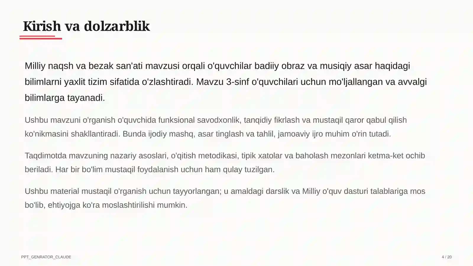 Milliy naqsh va bezak san'ati (3-sinf) 4