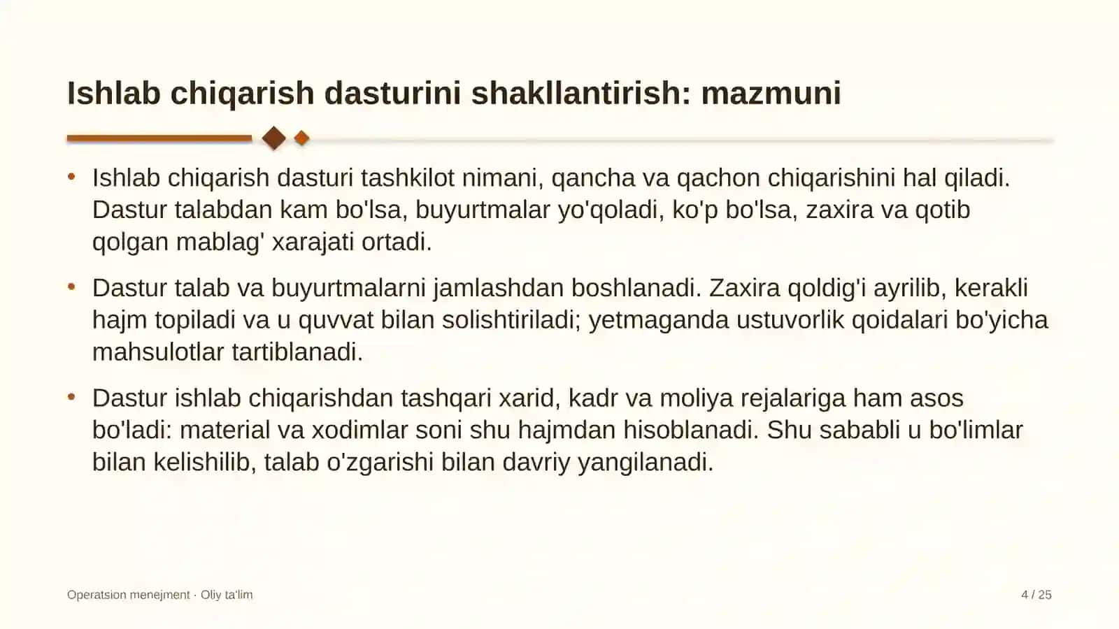 sanoat turizmida ishlab chiqarish dasturini shakllantirish 8920 4