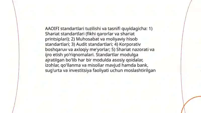 AAOIFI - Islom moliyasi institutlari uchun hisob va audit tashkiloti 4