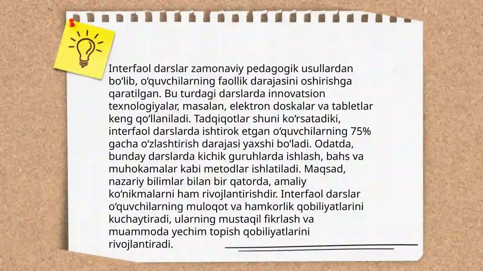 Darsning qanday turlari mavjud? 4