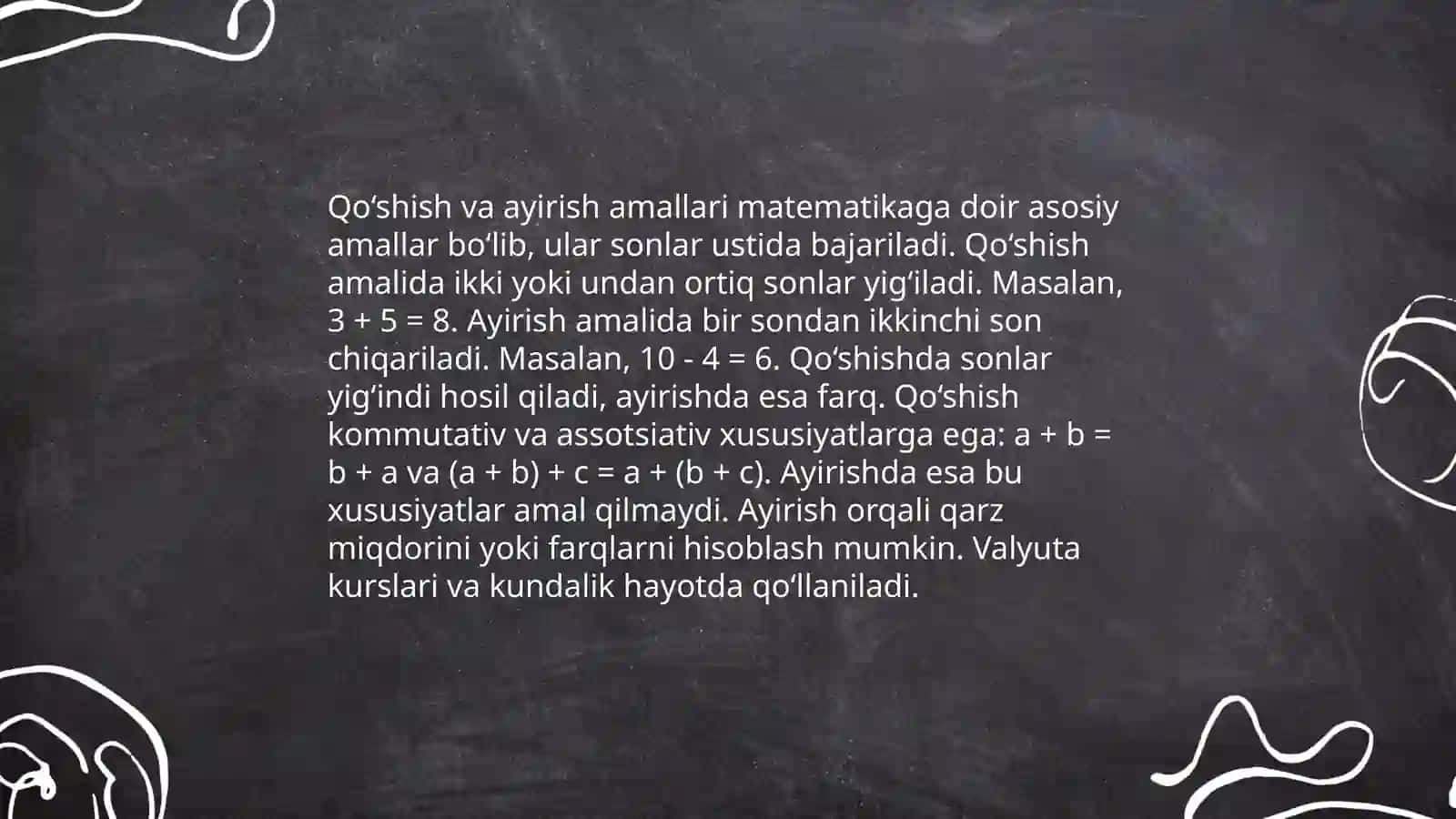 Amaldagi 3- va 4-sinf matematika darsliklarini misol va masalalarini ishlash 4