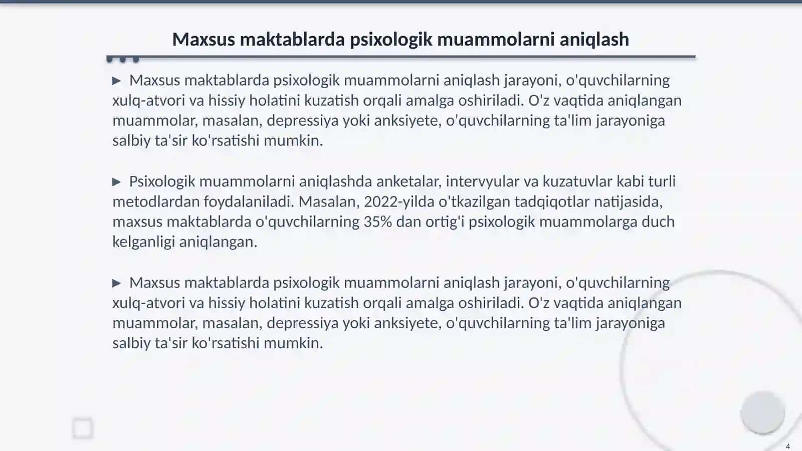 Maxsus maktablarda psixologik faoliyat 4