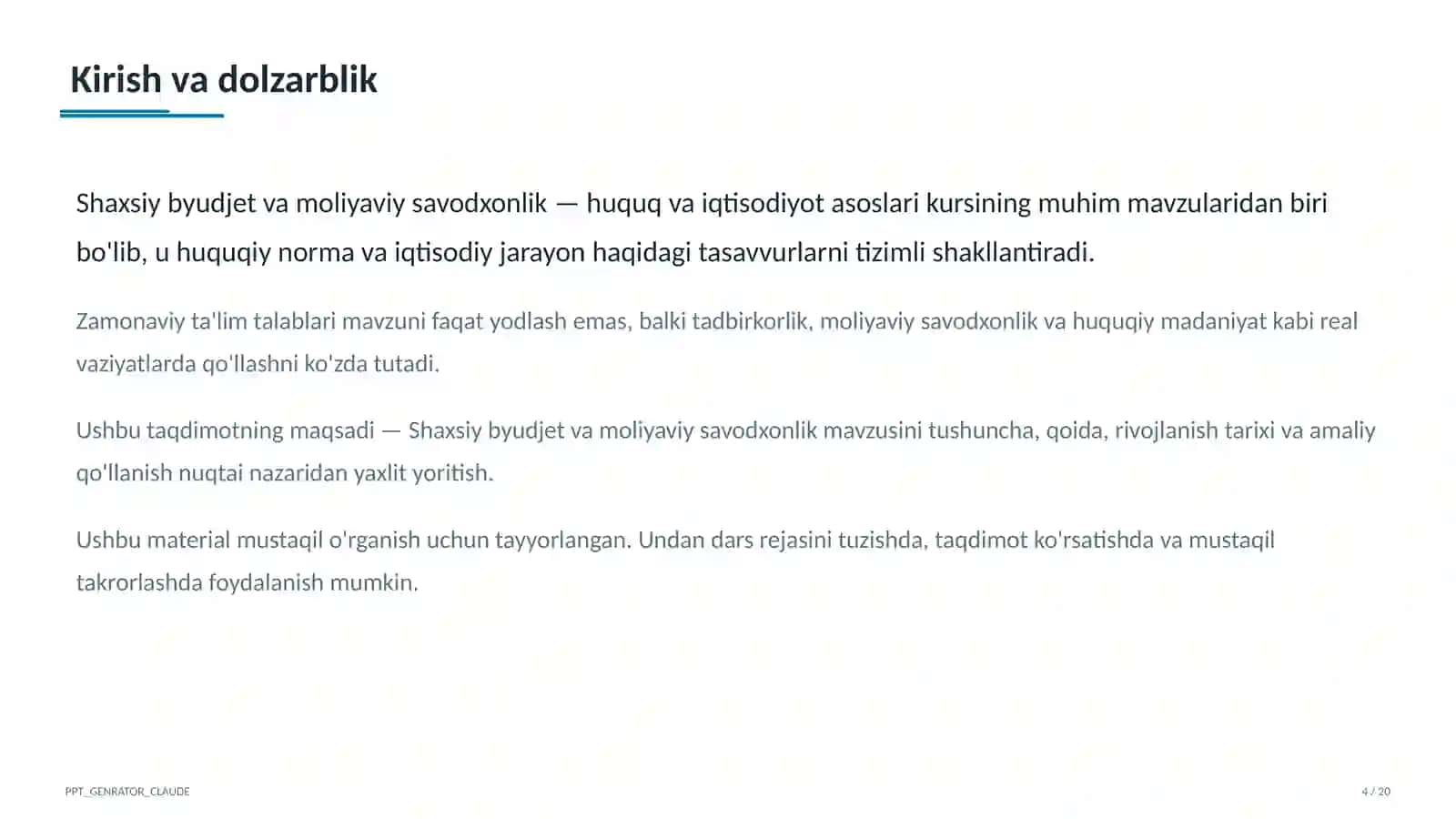 Huquq va iqtisodiyot asoslari (9–11) 4